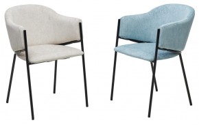 Стул ДИЛЛ, цвет RAIN 7 бриз, велюр / черный каркас М-City в Лысьве - lysva.ok-mebel.com | фото 6