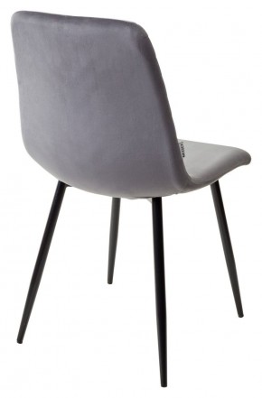 Стул DUKE BLUVEL-14 GREY, велюр / черный каркас М-City в Лысьве - lysva.ok-mebel.com | фото 3