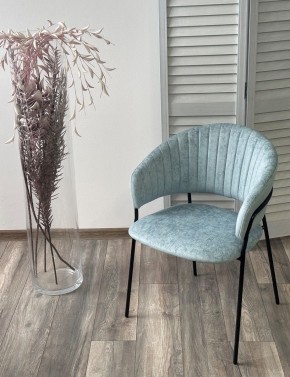 Стул ГЕММА, цвет RAIN 7 breeze, велюр / черный каркас М-City в Лысьве - lysva.ok-mebel.com | фото 4