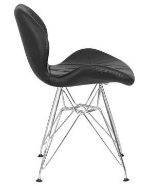 Стул обеденный DOBRIN BUTTERFLY CHROME, ножки хром, цвет чёрный в Лысьве - lysva.ok-mebel.com | фото 3
