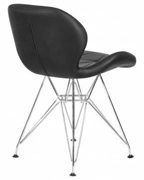 Стул обеденный DOBRIN BUTTERFLY CHROME, ножки хром, цвет чёрный в Лысьве - lysva.ok-mebel.com | фото 4