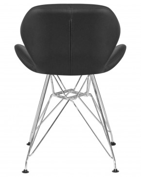 Стул обеденный DOBRIN BUTTERFLY CHROME, ножки хром, цвет чёрный в Лысьве - lysva.ok-mebel.com | фото 5