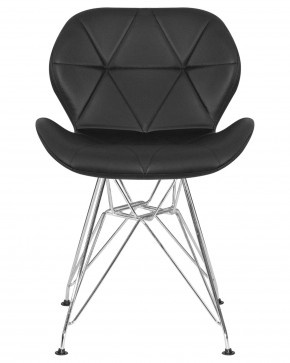 Стул обеденный DOBRIN BUTTERFLY CHROME, ножки хром, цвет чёрный в Лысьве - lysva.ok-mebel.com | фото 7