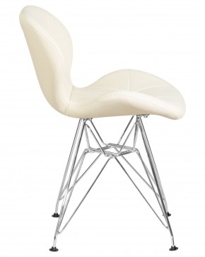 Стул обеденный DOBRIN BUTTERFLY CHROME, ножки хром, цвет кремовый в Лысьве - lysva.ok-mebel.com | фото 3