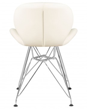 Стул обеденный DOBRIN BUTTERFLY CHROME, ножки хром, цвет кремовый в Лысьве - lysva.ok-mebel.com | фото 5