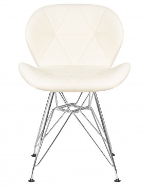Стул обеденный DOBRIN BUTTERFLY CHROME, ножки хром, цвет кремовый в Лысьве - lysva.ok-mebel.com | фото 6