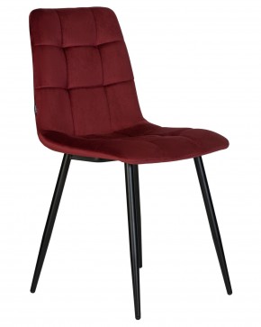 Стул обеденный DOBRIN CHILLY, Бордовый Holland 47, основание черный в Лысьве - lysva.ok-mebel.com | фото 4
