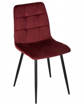 Стул обеденный DOBRIN CHILLY, Бордовый Holland 47, основание черный в Лысьве - lysva.ok-mebel.com | фото 9