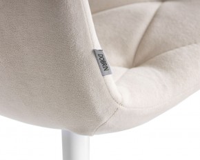 Стул обеденный DOBRIN CHILLY ROMBO, Бежевый Simple 44, основание белое в Лысьве - lysva.ok-mebel.com | фото 10