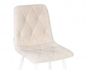 Стул обеденный DOBRIN CHILLY ROMBO, Бежевый Simple 44, основание белое в Лысьве - lysva.ok-mebel.com | фото 8