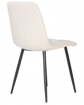 Стул обеденный DOBRIN CHILLY ROMBO, Бежевый Simple 44, основание черный в Лысьве - lysva.ok-mebel.com | фото 4