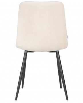 Стул обеденный DOBRIN CHILLY ROMBO, Бежевый Simple 44, основание черный в Лысьве - lysva.ok-mebel.com | фото 5