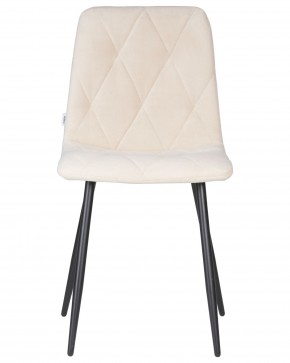 Стул обеденный DOBRIN CHILLY ROMBO, Бежевый Simple 44, основание черный в Лысьве - lysva.ok-mebel.com | фото 6