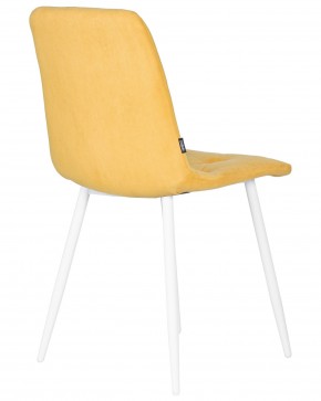 Стул обеденный DOBRIN CHILLY ROMBO, Горчичный Simple 15, основание белый в Лысьве - lysva.ok-mebel.com | фото 4