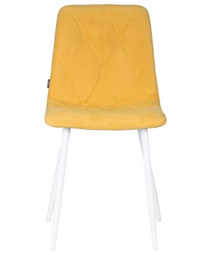 Стул обеденный DOBRIN CHILLY ROMBO, Горчичный Simple 15, основание белый в Лысьве - lysva.ok-mebel.com | фото 7