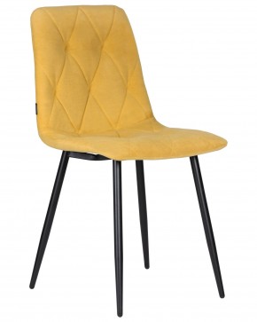 Стул обеденный DOBRIN CHILLY ROMBO, Горчичный Simple 15, основание черное в Лысьве - lysva.ok-mebel.com | фото