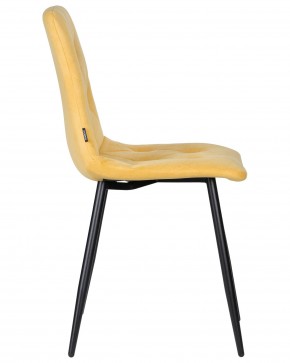 Стул обеденный DOBRIN CHILLY ROMBO, Горчичный Simple 15, основание черное в Лысьве - lysva.ok-mebel.com | фото 3