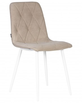 Стул обеденный DOBRIN CHILLY ROMBO, Капучино Simple 05, основание белый в Лысьве - lysva.ok-mebel.com | фото