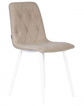 Стул обеденный DOBRIN CHILLY ROMBO, Капучино Simple 05, основание белый в Лысьве - lysva.ok-mebel.com | фото 2