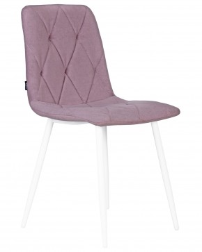 Стул обеденный DOBRIN CHILLY ROMBO, Лавандовый Simple 48, основание белый в Лысьве - lysva.ok-mebel.com | фото 2