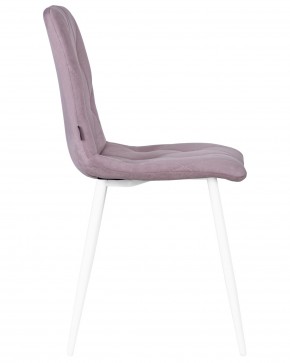 Стул обеденный DOBRIN CHILLY ROMBO, Лавандовый Simple 48, основание белый в Лысьве - lysva.ok-mebel.com | фото 3