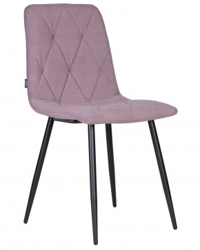 Стул обеденный DOBRIN CHILLY ROMBO, Лавандовый Simple 48, основание черное в Лысьве - lysva.ok-mebel.com | фото