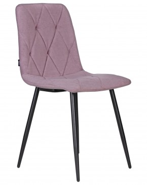 Стул обеденный DOBRIN CHILLY ROMBO, Лавандовый Simple 48, основание черное в Лысьве - lysva.ok-mebel.com | фото 2