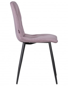 Стул обеденный DOBRIN CHILLY ROMBO, Лавандовый Simple 48, основание черное в Лысьве - lysva.ok-mebel.com | фото 3