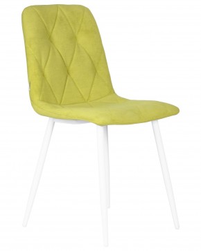Стул обеденный DOBRIN CHILLY ROMBO, Лайм Simple 14, основание белый в Лысьве - lysva.ok-mebel.com | фото 2