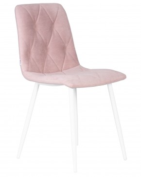 Стул обеденный DOBRIN CHILLY ROMBO, Розовый Simple 03, основание белый в Лысьве - lysva.ok-mebel.com | фото 2