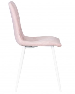 Стул обеденный DOBRIN CHILLY ROMBO, Розовый Simple 03, основание белый в Лысьве - lysva.ok-mebel.com | фото 3