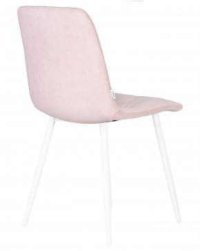 Стул обеденный DOBRIN CHILLY ROMBO, Розовый Simple 03, основание белый в Лысьве - lysva.ok-mebel.com | фото 4