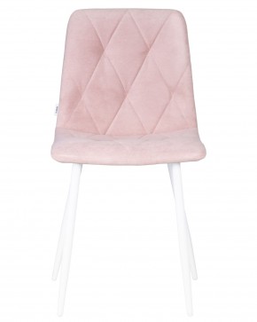 Стул обеденный DOBRIN CHILLY ROMBO, Розовый Simple 03, основание белый в Лысьве - lysva.ok-mebel.com | фото 6