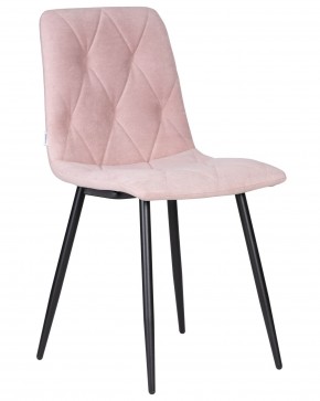 Стул обеденный DOBRIN CHILLY ROMBO, Розовый Simple 03, основание черное в Лысьве - lysva.ok-mebel.com | фото
