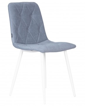 Стул обеденный DOBRIN CHILLY ROMBO, Серо-голубой Simple 26, основание белый в Лысьве - lysva.ok-mebel.com | фото 2