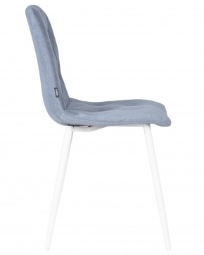 Стул обеденный DOBRIN CHILLY ROMBO, Серо-голубой Simple 26, основание белый в Лысьве - lysva.ok-mebel.com | фото 3