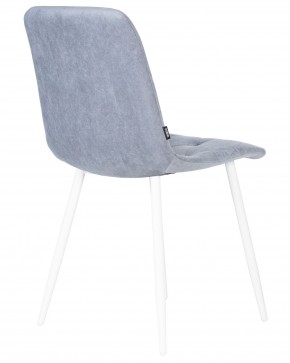 Стул обеденный DOBRIN CHILLY ROMBO, Серо-голубой Simple 26, основание белый в Лысьве - lysva.ok-mebel.com | фото 4