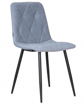 Стул обеденный DOBRIN CHILLY ROMBO, Серо-голубой Simple 26, основание черное в Лысьве - lysva.ok-mebel.com | фото