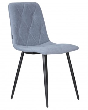 Стул обеденный DOBRIN CHILLY ROMBO, Серо-голубой Simple 26, основание черное в Лысьве - lysva.ok-mebel.com | фото 2