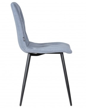 Стул обеденный DOBRIN CHILLY ROMBO, Серо-голубой Simple 26, основание черное в Лысьве - lysva.ok-mebel.com | фото 3