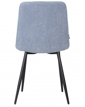 Стул обеденный DOBRIN CHILLY ROMBO, Серо-голубой Simple 26, основание черное в Лысьве - lysva.ok-mebel.com | фото 5