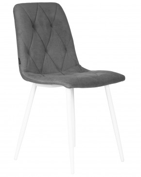 Стул обеденный DOBRIN CHILLY ROMBO, Серый Simple 33, основание белый в Лысьве - lysva.ok-mebel.com | фото 2