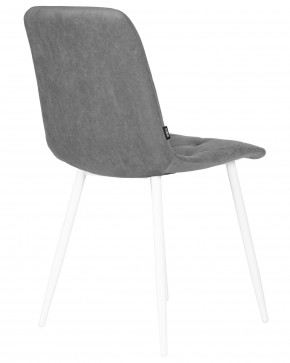 Стул обеденный DOBRIN CHILLY ROMBO, Серый Simple 33, основание белый в Лысьве - lysva.ok-mebel.com | фото 4