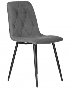 Стул обеденный DOBRIN CHILLY ROMBO, Серый Simple 33, основание черное в Лысьве - lysva.ok-mebel.com | фото 2
