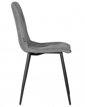 Стул обеденный DOBRIN CHILLY ROMBO, Серый Simple 33, основание черное в Лысьве - lysva.ok-mebel.com | фото 3