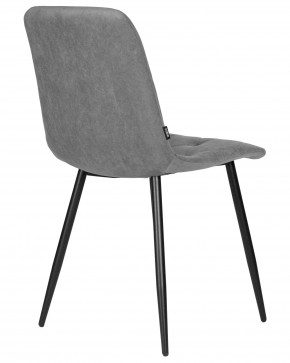 Стул обеденный DOBRIN CHILLY ROMBO, Серый Simple 33, основание черное в Лысьве - lysva.ok-mebel.com | фото 4
