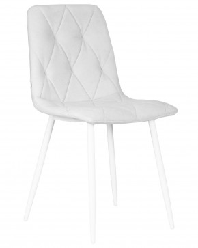 Стул обеденный DOBRIN CHILLY ROMBO, Светло-серый Simple 29, основание белое в Лысьве - lysva.ok-mebel.com | фото