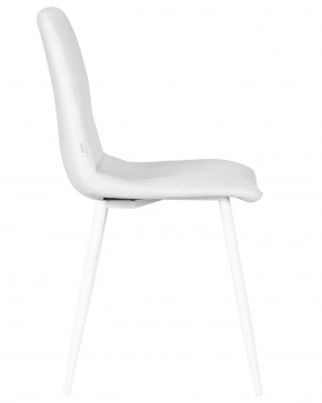 Стул обеденный DOBRIN CHILLY ROMBO, Светло-серый Simple 29, основание белое в Лысьве - lysva.ok-mebel.com | фото 3
