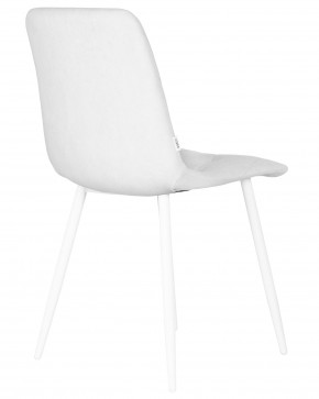 Стул обеденный DOBRIN CHILLY ROMBO, Светло-серый Simple 29, основание белое в Лысьве - lysva.ok-mebel.com | фото 4