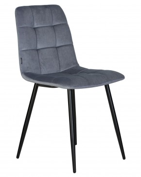 Стул обеденный DOBRIN CHILLY, Серо-голубой Holland 14, основание черное в Лысьве - lysva.ok-mebel.com | фото 2
